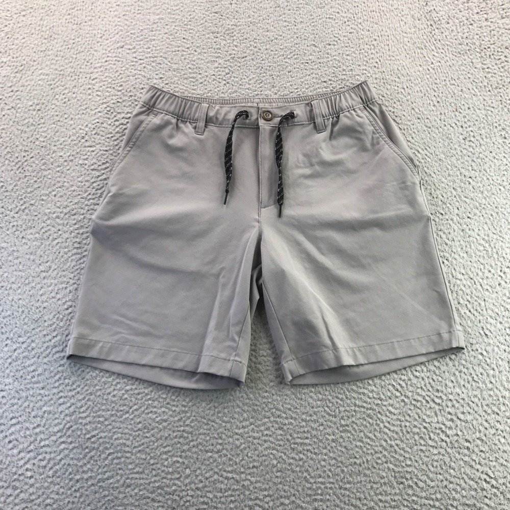 Chubbies Shorts Mens Medium Gray Everywhere 8" Inseam Drawstring Performance